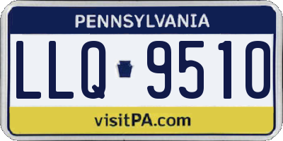 PA license plate LLQ9510