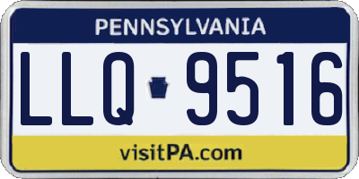 PA license plate LLQ9516