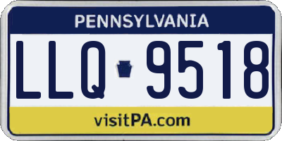 PA license plate LLQ9518