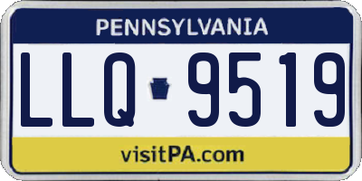 PA license plate LLQ9519