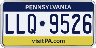 PA license plate LLQ9526