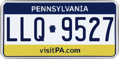 PA license plate LLQ9527