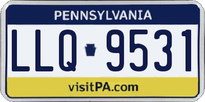 PA license plate LLQ9531