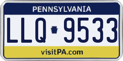 PA license plate LLQ9533