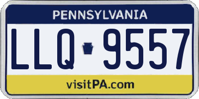 PA license plate LLQ9557