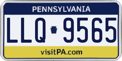 PA license plate LLQ9565