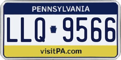PA license plate LLQ9566
