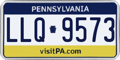 PA license plate LLQ9573