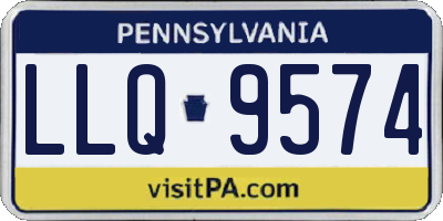 PA license plate LLQ9574