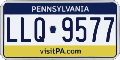 PA license plate LLQ9577
