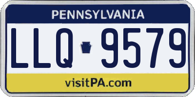PA license plate LLQ9579