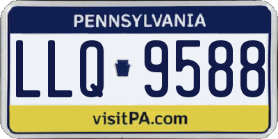 PA license plate LLQ9588