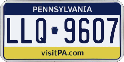 PA license plate LLQ9607