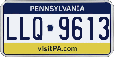 PA license plate LLQ9613
