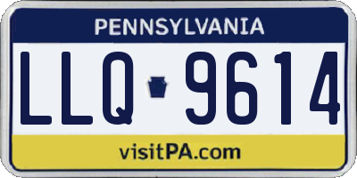PA license plate LLQ9614