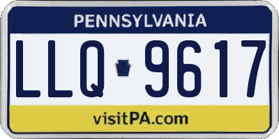 PA license plate LLQ9617