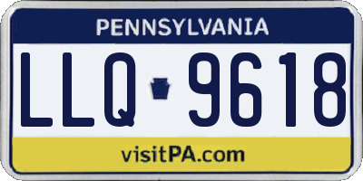 PA license plate LLQ9618