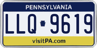 PA license plate LLQ9619