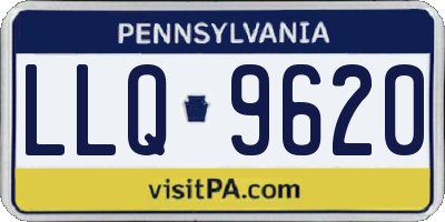 PA license plate LLQ9620