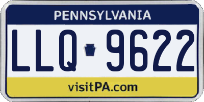 PA license plate LLQ9622