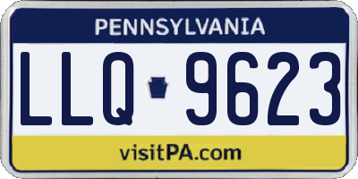 PA license plate LLQ9623