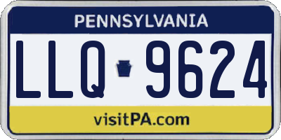 PA license plate LLQ9624