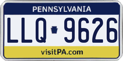 PA license plate LLQ9626