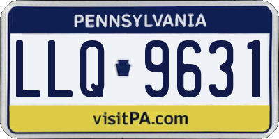 PA license plate LLQ9631