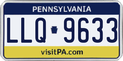 PA license plate LLQ9633