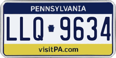 PA license plate LLQ9634