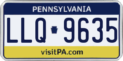 PA license plate LLQ9635