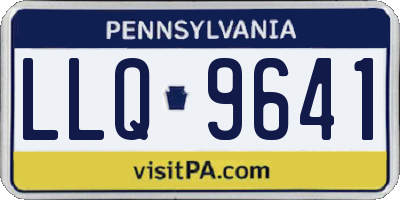 PA license plate LLQ9641