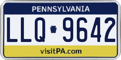 PA license plate LLQ9642
