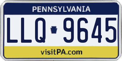 PA license plate LLQ9645