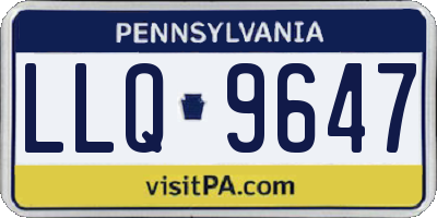 PA license plate LLQ9647