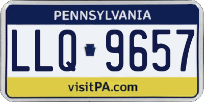 PA license plate LLQ9657