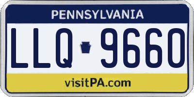 PA license plate LLQ9660