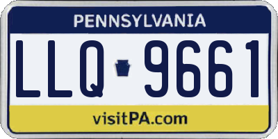 PA license plate LLQ9661