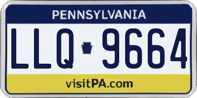 PA license plate LLQ9664