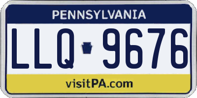 PA license plate LLQ9676