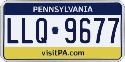 PA license plate LLQ9677