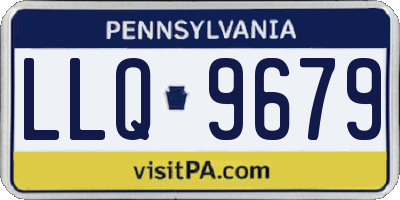 PA license plate LLQ9679