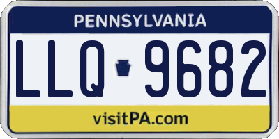 PA license plate LLQ9682
