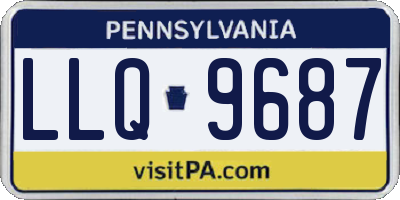 PA license plate LLQ9687