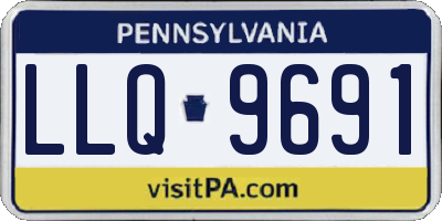 PA license plate LLQ9691