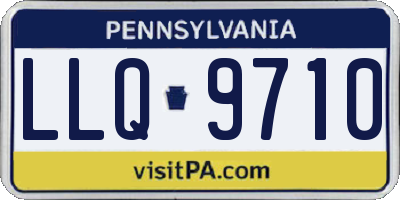 PA license plate LLQ9710