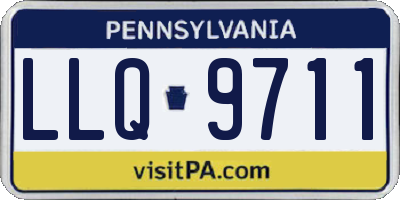 PA license plate LLQ9711