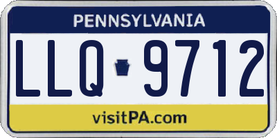 PA license plate LLQ9712