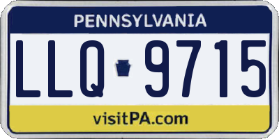 PA license plate LLQ9715