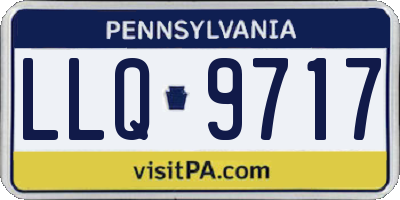 PA license plate LLQ9717